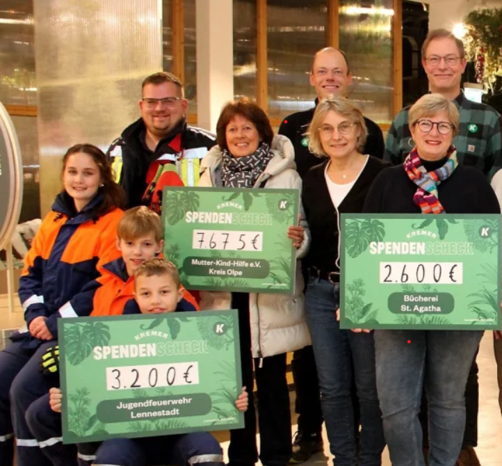 Spende zum Jubiläum – Gartencenter Kremer unterstützt heimische Vereine und Institutionen